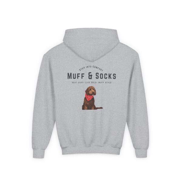 "Sock It To Me" Youth Hooded Sweatshirt - Image 6